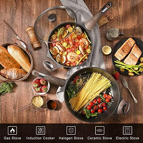 SENSARTE 30cm deep nonstick sauté pan